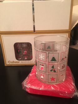Christmas glassware