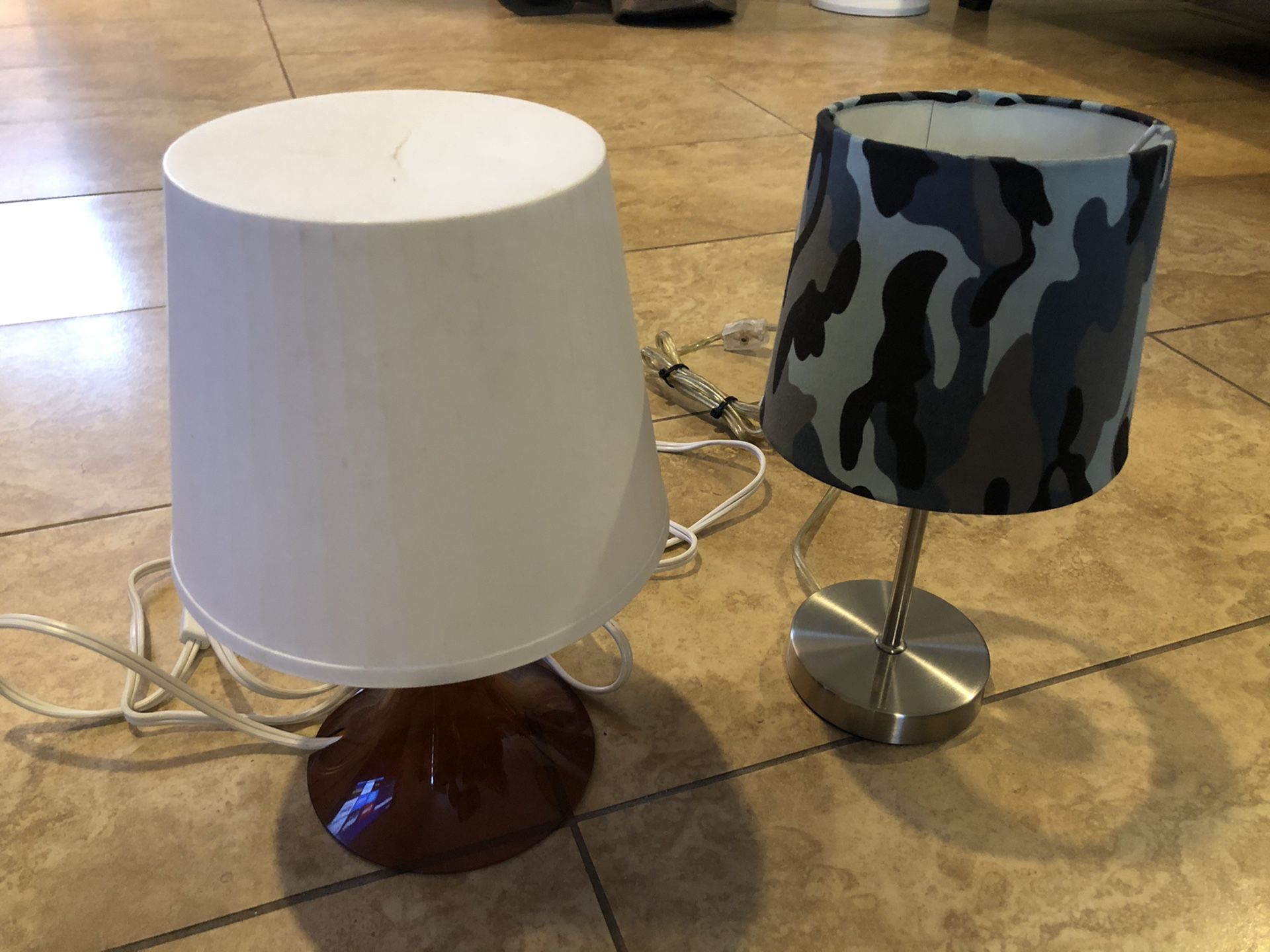 Desk / Bedside Lamp x 2