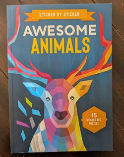 Sticker By Sticker Awesome Animals For Kids