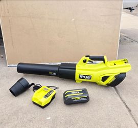 RYOBI 40V HP Brushless WHISPER Series Leaf Blower KIT 650CFM