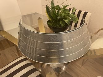 Galvanized Xmas tree skirt (iron)