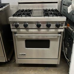 Viking 30”Wide Gas Range Stove In Stainless Steel 