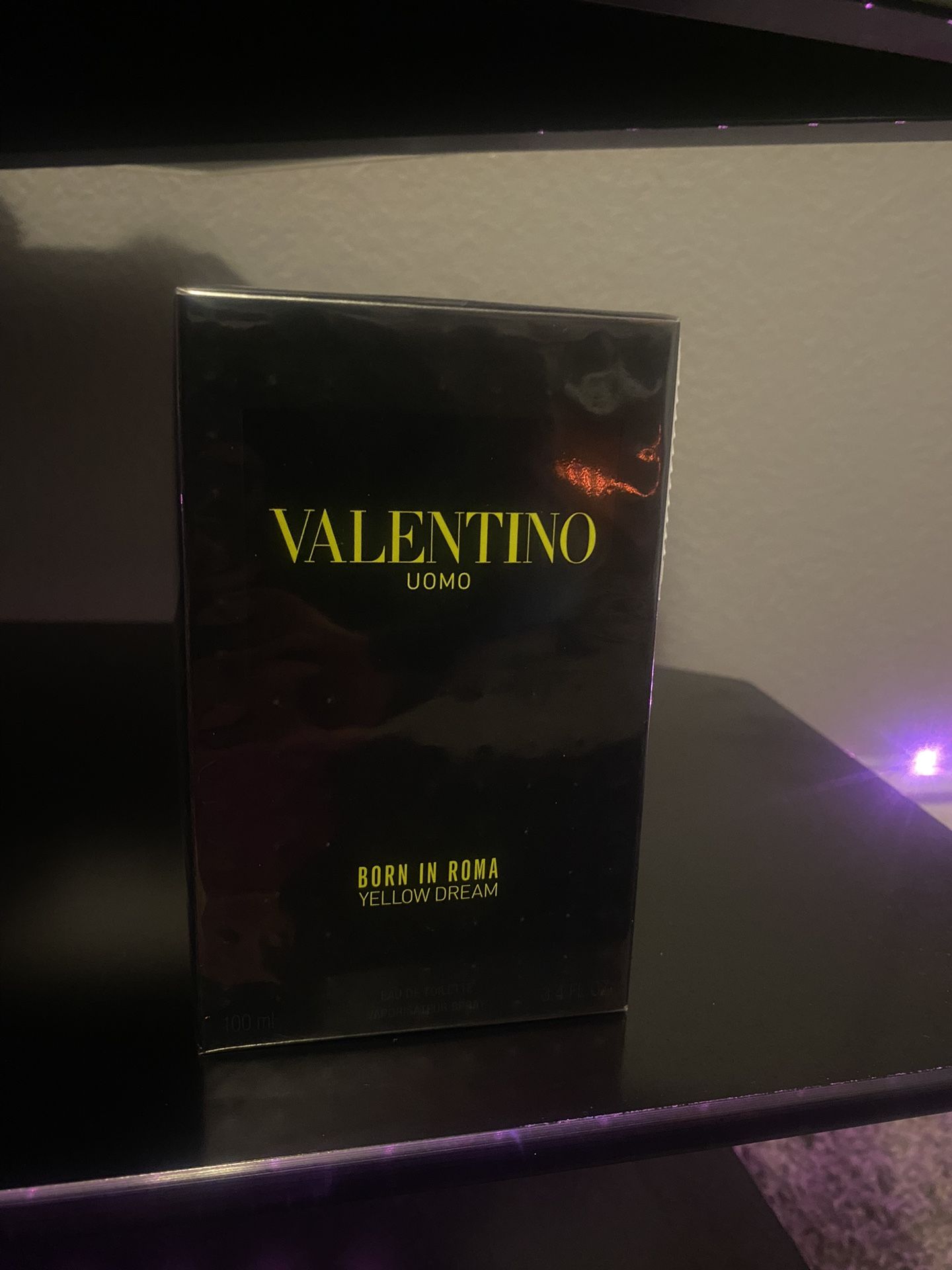 Valentino Uomo Born In Roma Yellow Dream By Valentino Men Lemon, Rose, White Musk Edt Spray 3.4 Oz