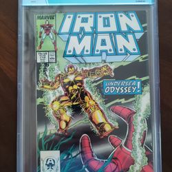 Iron Man 218 Comic Graded 8.0 CBCS 1987 Direct Edition