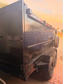 8x14x4 Heavy Duty Scissor liftDump trailer