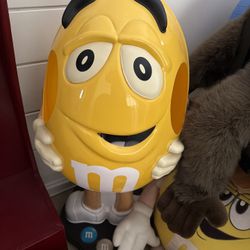 Yellow M&M 41” On Wheels Floor Display 18” Wide