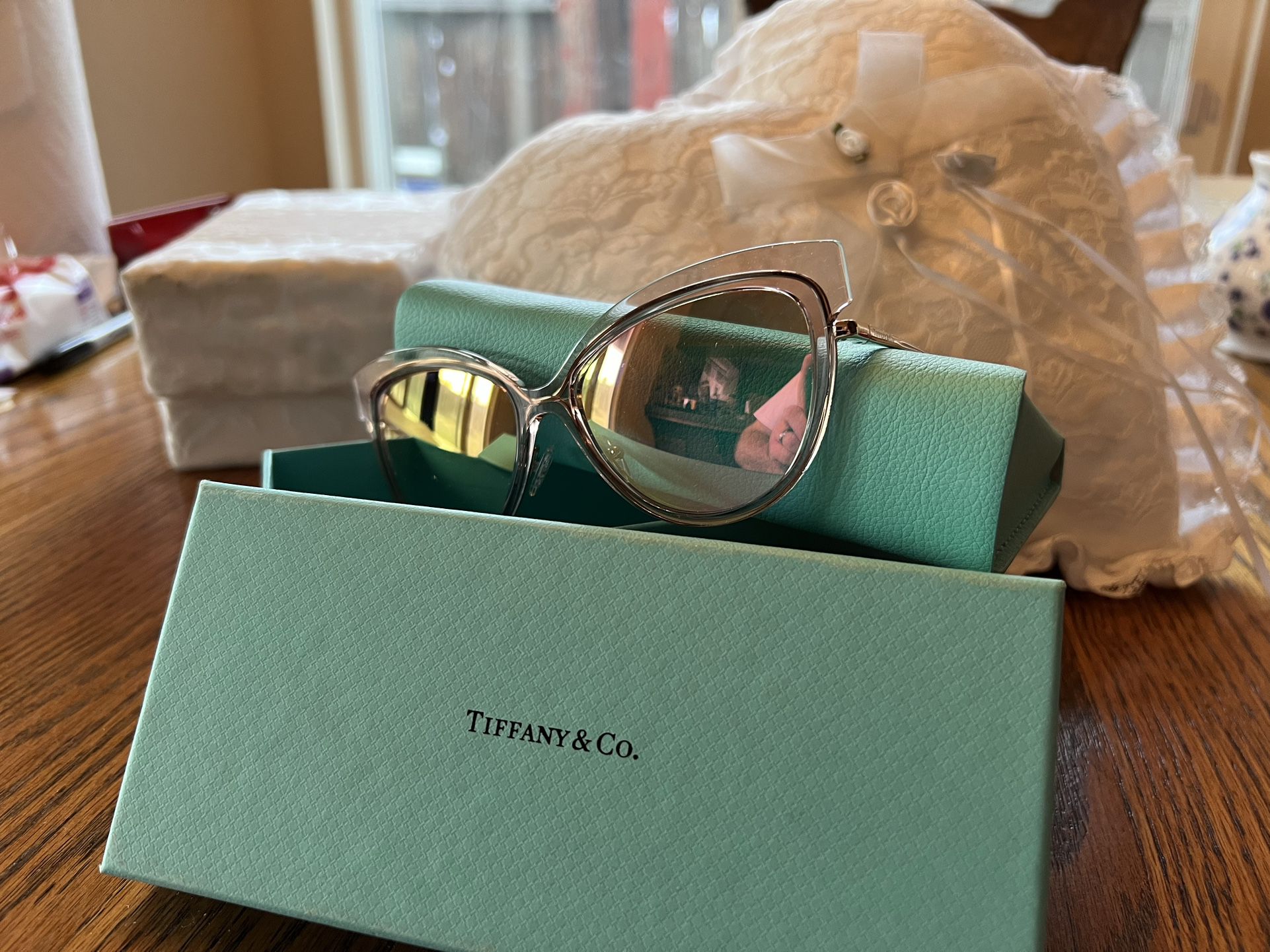 Tiffany & Co TF 3076 Sunglasses Pink/Rosegold 