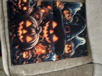 Halloween Jack-O-Lantern Table Runner