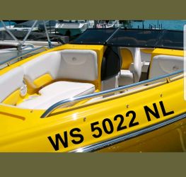 Custom Boat lettering and Registration Numbering - Any State