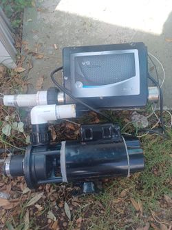 Hot tub pump and heater