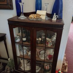 Beautiful Hardwood Antique Cabinet 