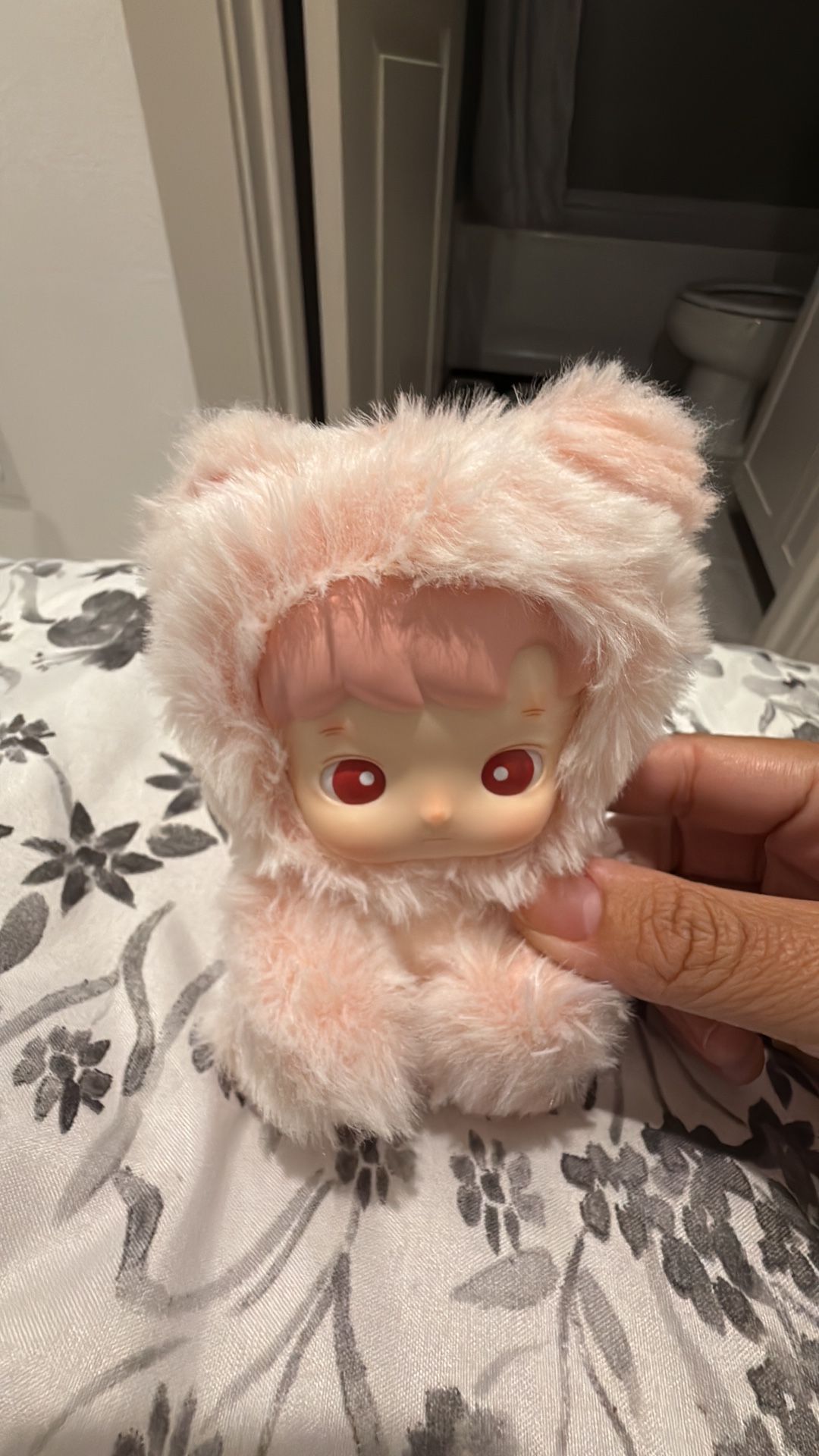 Scented! Collectible Haci Pupu Pink Fluffy Figure - Smells Like Cherry