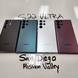 Samsung Galaxy S22 ULTRA Unlocked | Mission Valley Store | w/ Warranty 