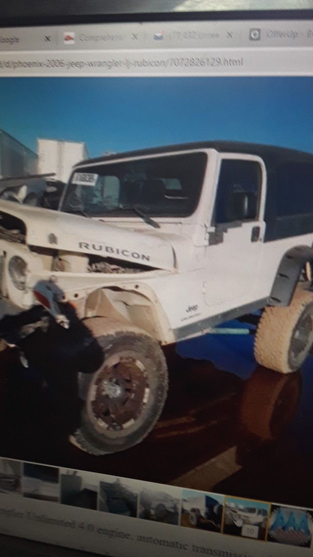 2006 Jeep Wrangler LJ Unlimited Rubicon parting out