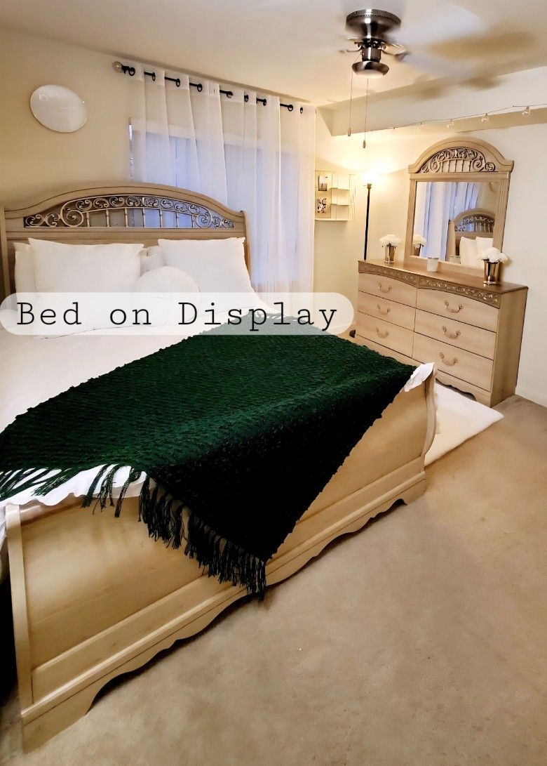 Queen Size Bed Frame & Box Spring