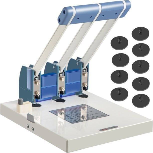 VEVOR Heavy Duty Hole Punch 3 Hole 150 Sheet Capacity Paper 0 59 15 mm Thickness Puncher High Metal Body Steel Drill Punches Tags Invoices Fil