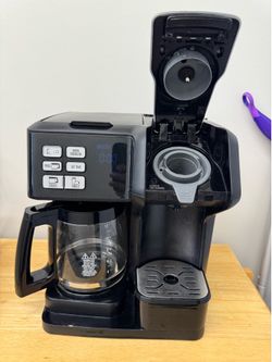 Hamilton Beach FlexBrew 2-Way Coffee Maker | Single Serve + 12-Cup Carafe