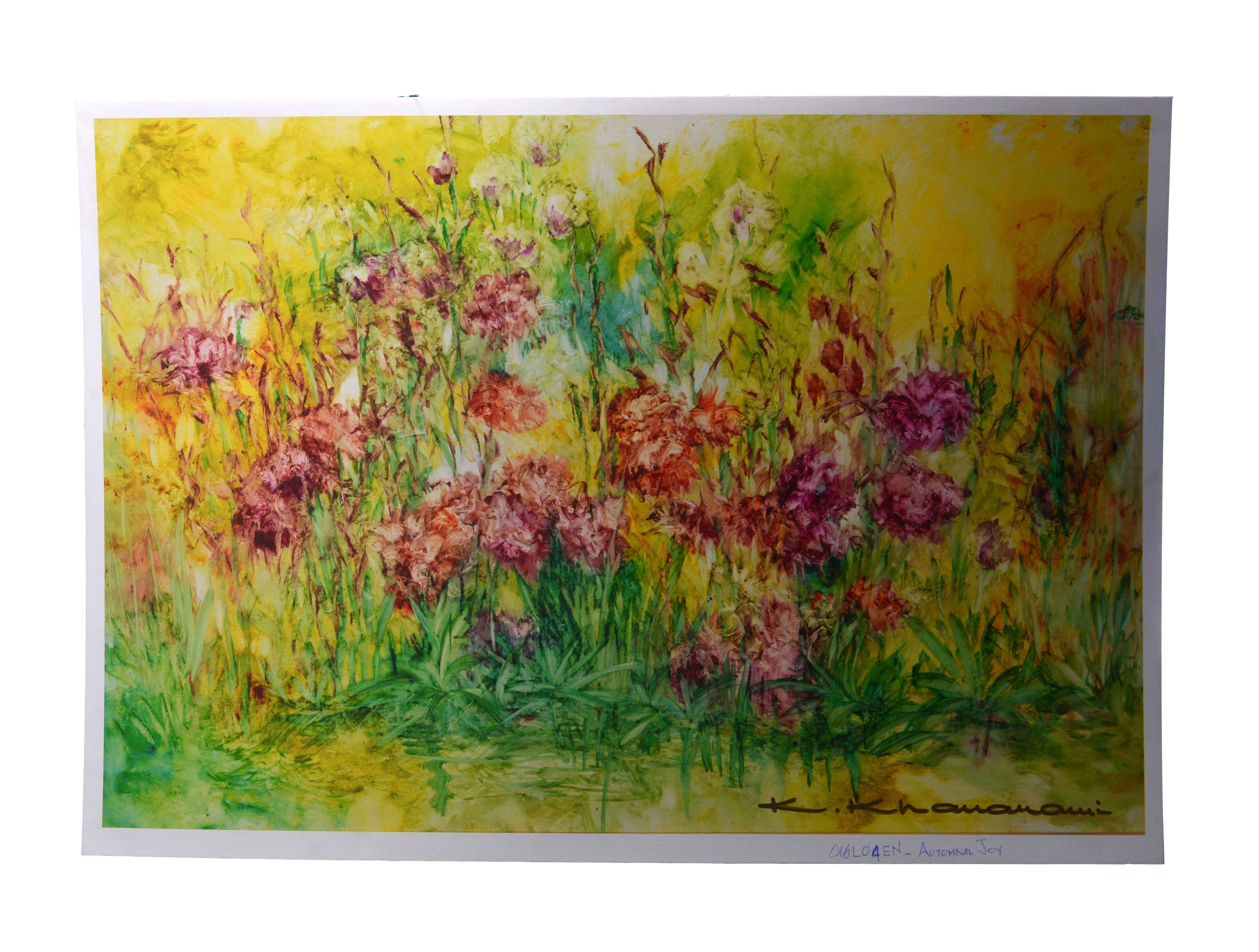 Garden in Bloom, Giclee On Canvas Kamran Khavarani