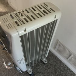 Electric Oil Filled Radiator Space Heater 3 Heat Setting