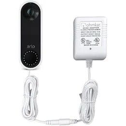 Arlo Hard Wired Camera Doorbell With Power Supply And Chime Included