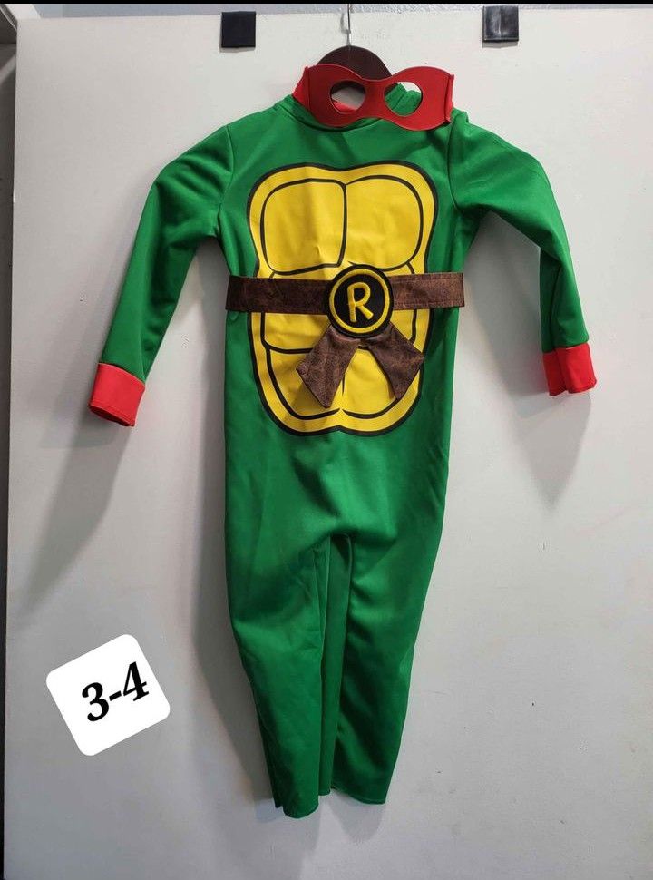 Toddler Ninja Turtles Halloween Costume Size 3-4