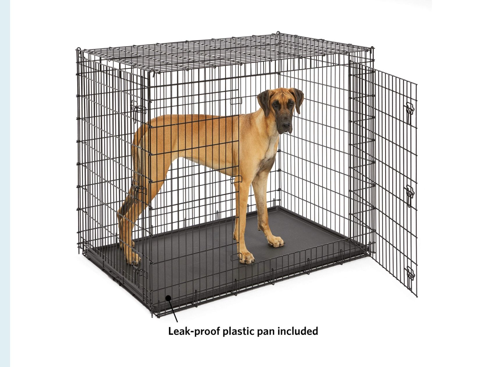 Double Door The extra (extra, extra, extra) large double door metal dog crate by MidWest Homes for Pets, Solution Series (model SL54DD), is a metal d