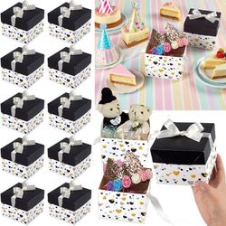 10 Pack Black White Gift Boxes