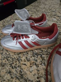 adidas Samba LT silver/red 8.5/9.5