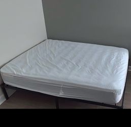 Full size mattress with frame