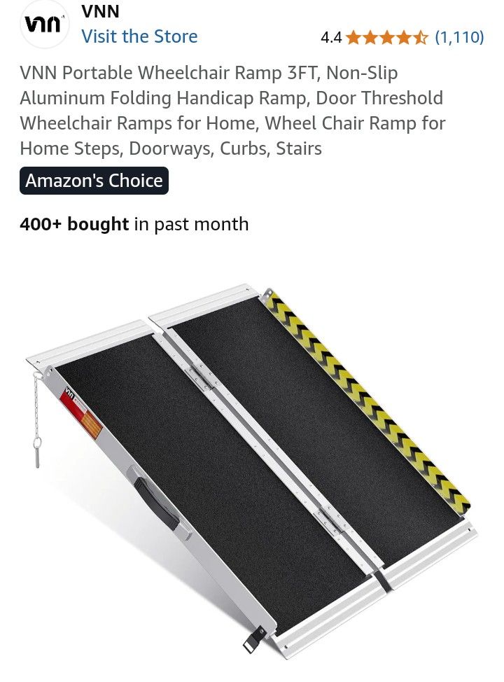 NEW 3ft Wheelchair Scooter Ramp