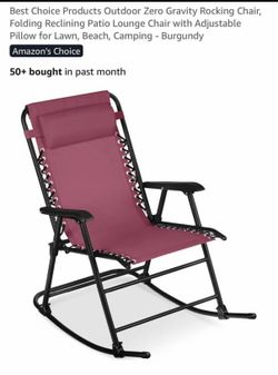 Reclining Rocking Foldable Chair