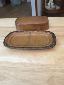 2pc. VINTAGE McCOY BUTTER DISH