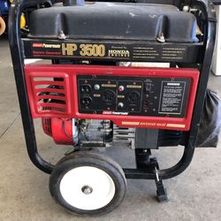 Colman Powermate 3500 Generator Honda 5.5 Engi