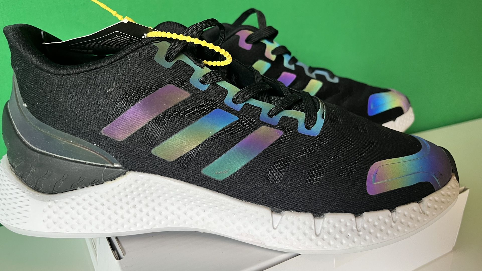 Brand New Men’s Adidas Running Shoes with tags Rainbow Strips size 8.5