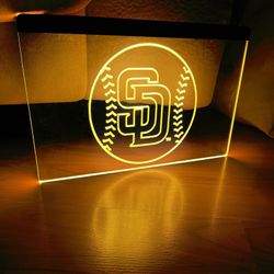SAN DIEGO PADRES LED NEON LIGHT SIGN 8x12
