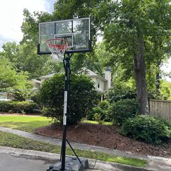 SPALDING Portable Adjustable Outdoor Basketball Hoop – 