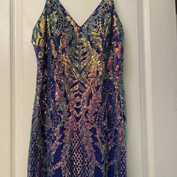 Mesmerizing Sequin Prom Dress 