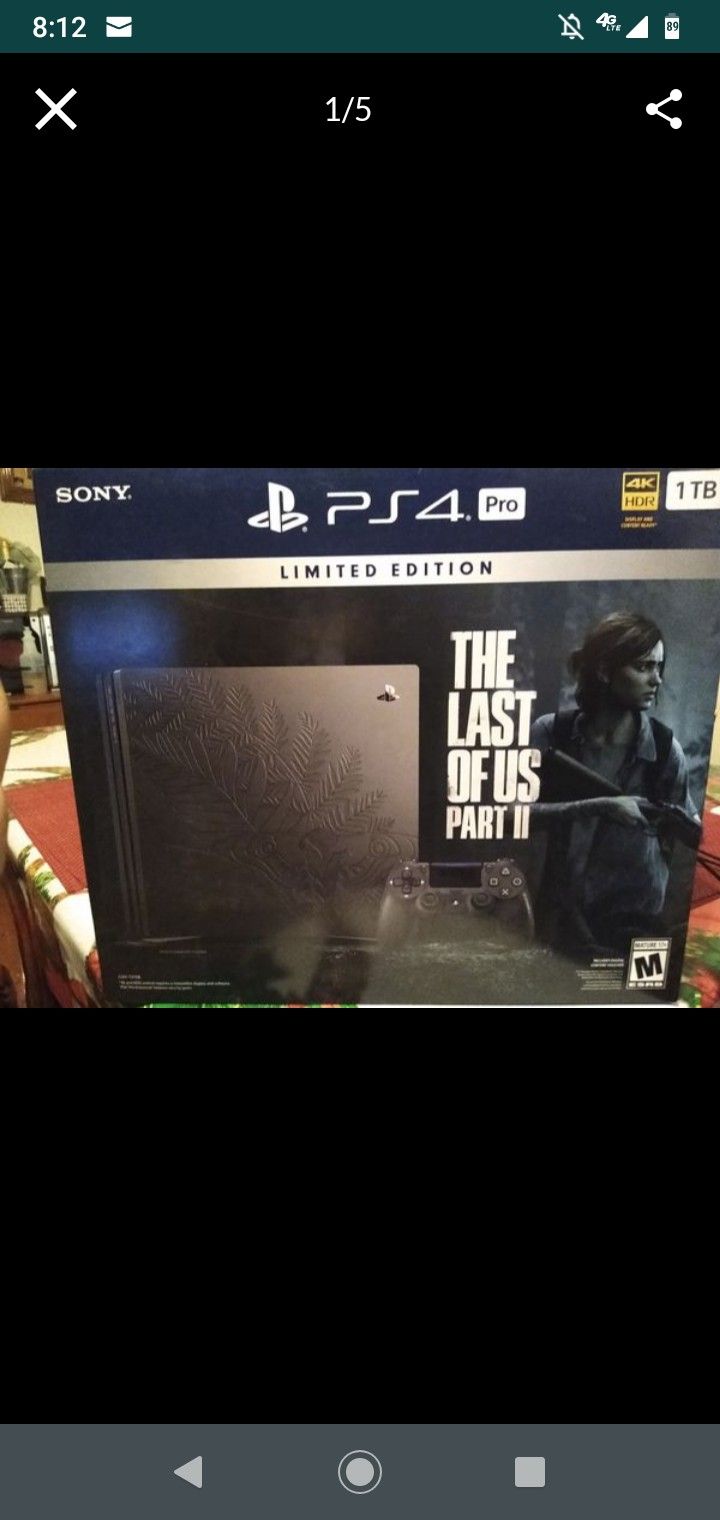 The last of Us part 2 limited edition PS4 pro