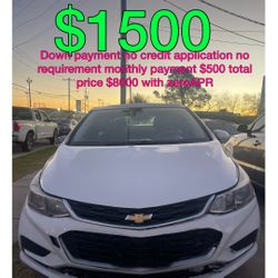 2017 Chevy Cruz No Credit Application No Requirements 