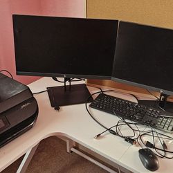 Computer Monitors And Printer