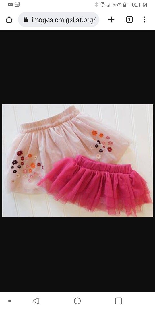 Gymboree Baby Starters Girl Clothes 0-3M Pink Tutu Ruffle Skirt Lot