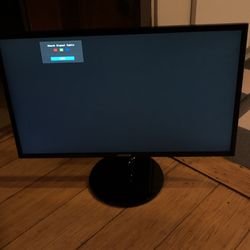 Samsung 24” LED Monitor S24F350 Slim Design Adjustable View Angle !!!WORKING!!! HDMI Wire & Power Cord (Silver Lake)