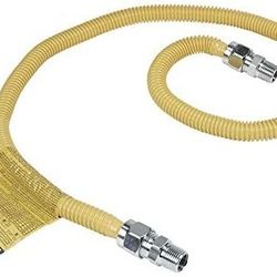 Whirlpool 30-3131-48 Freestanding Range Gas Connector, STAINLESS STEEL