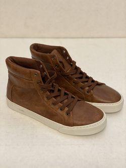 Boys Old Navy Brown Leather Shows Size 8 New