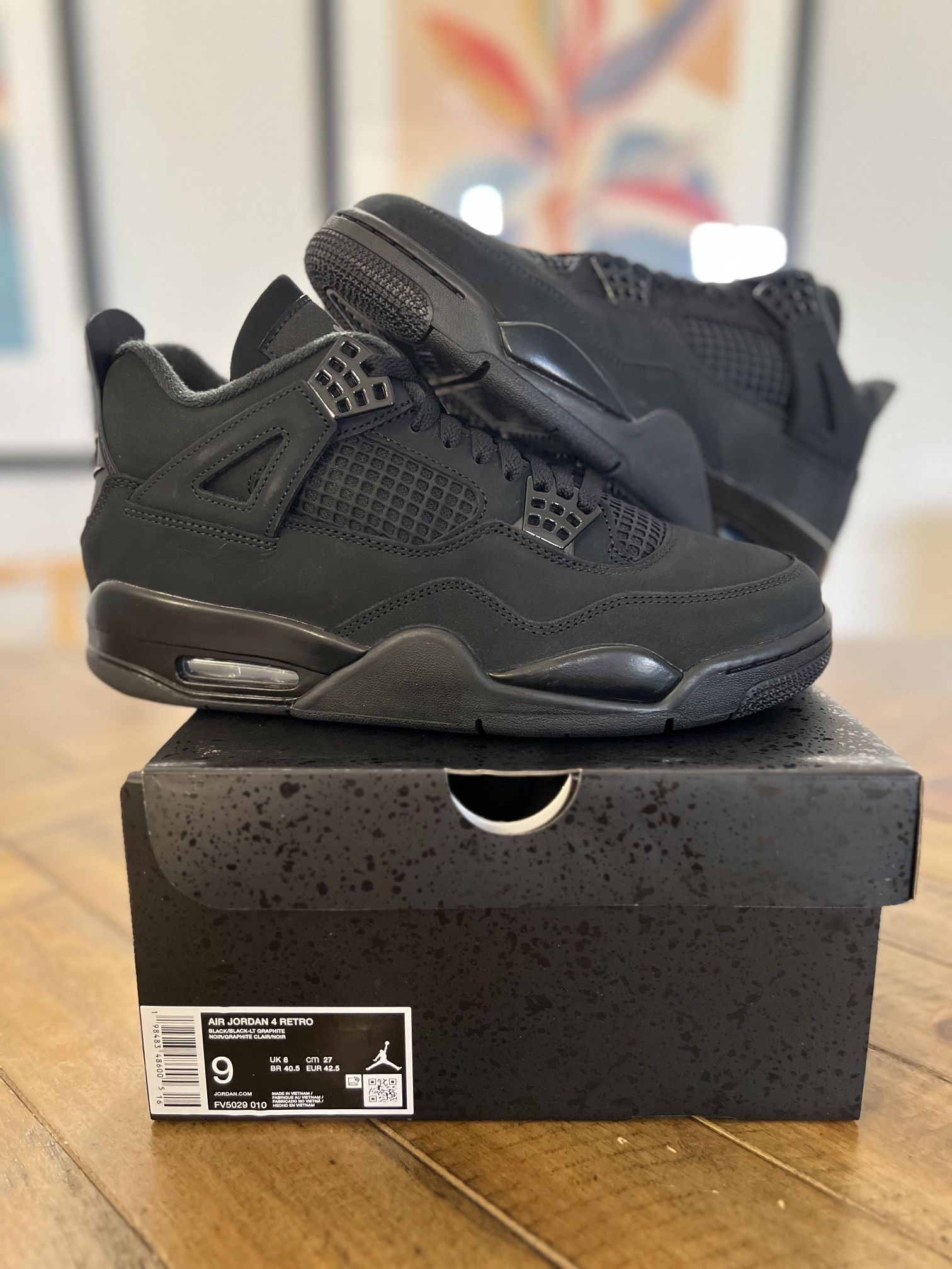 Air Jordan 4 Black cat Size 9 (2025) new