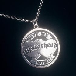 Souvenir Jewelry Sterling Silver Motörhead Pendant And Necklace