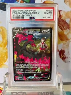PSA 10 Pokemon Alt Art Trainer Gallery Galarian Moltres V Full Art