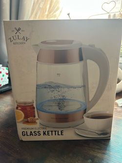 Zulay Kitchen Premium Electric Glass Kettle