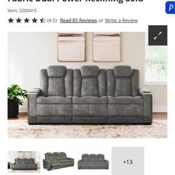Reclinable Leather Couch