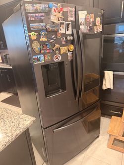 samsung smart hub refrigerator rf27t5501sg/aa